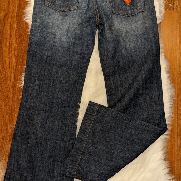 7 For All Mankind Jeans Women's 30 Blue Dojo Flare Stretch Denim Inseam 32 $168 - Picture 2 of 13